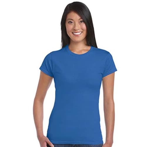 Gildan Ladies Soft Style T-Shirts in Royal Blue