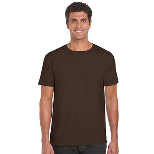 Gildan Soft Style T-Shirts in Dark Chocolate