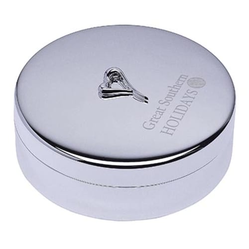 Silver Plated Heart Jewellery Boxes