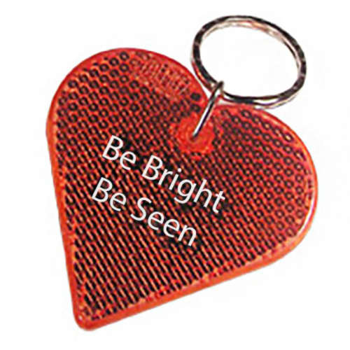 Heart Reflector Keyrings