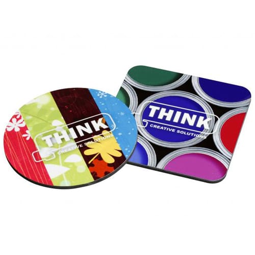 Promotional High Gloss Hardwood Coasters for office giveaways