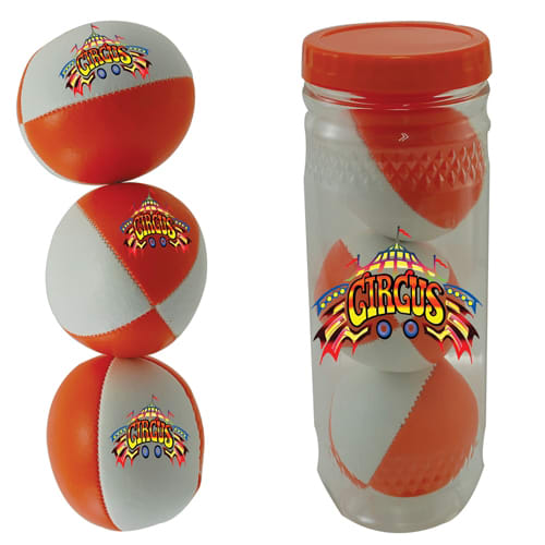 Custom Printed 3 Ball Juggling Sets for Kids Giveaways