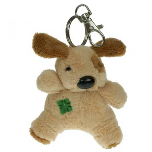 Keychain Dog in Beige