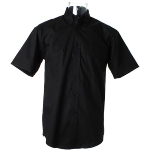 Kustom Kit Men's Short Sleeve Shirts in Black