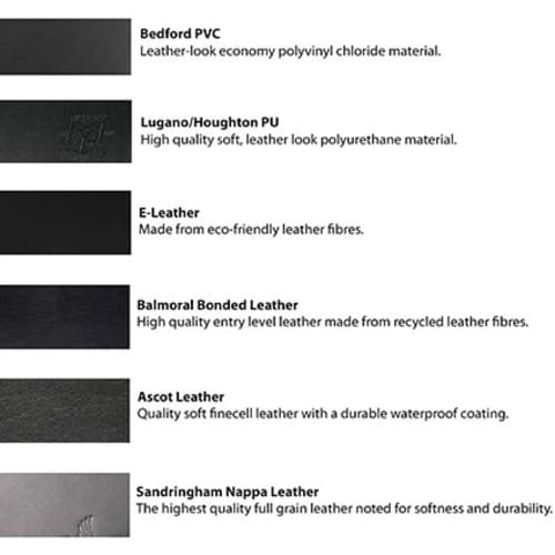 Range of Leather Options Available for A4 Conference Folders from Total Merchandise