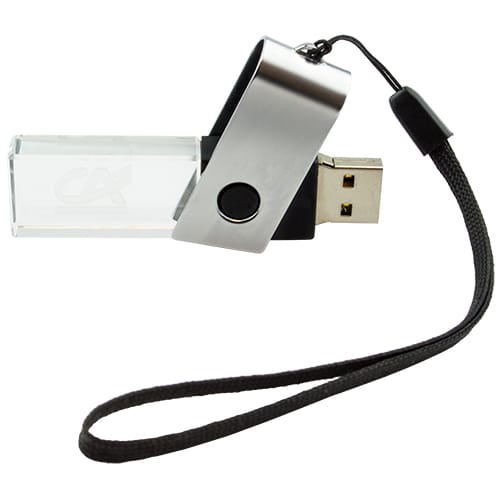 LED Crystal Twist USB Flashdrives