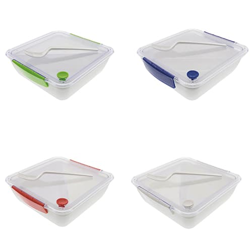 Branded big lunch box with company logos