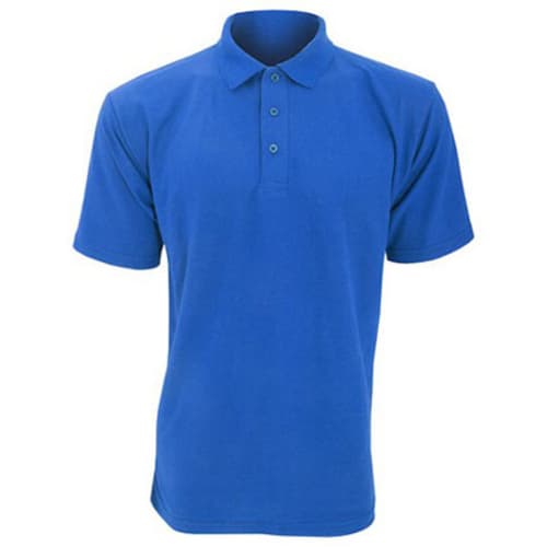 UCC Lightweight Pique Polo Shirts in Royal Blue