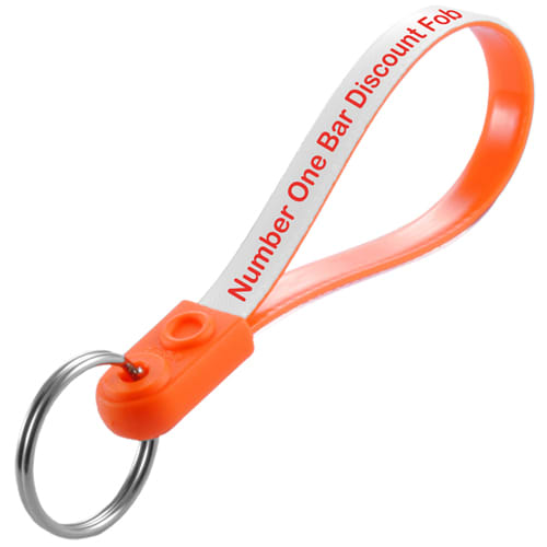 Printed adloop Keychains for companies