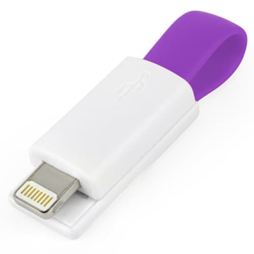 Mini Lightning USB Adaptors in Purple