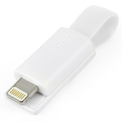 Mini Lightning USB Adaptors in White