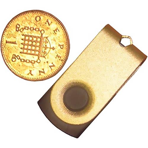 Tiny Twister USB Flashdrive in Gold/Black