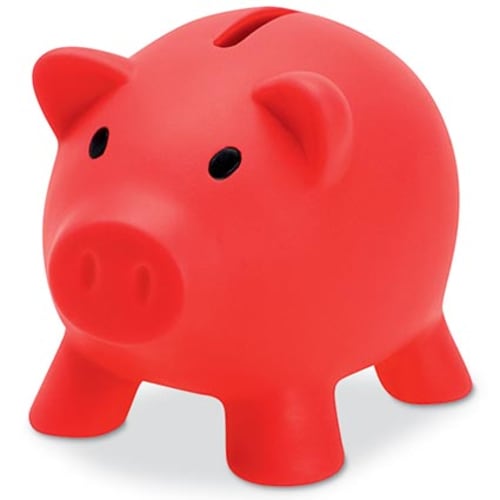 Mini Piggy Banks in Red