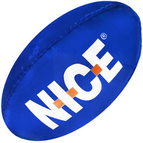 Mini Rugby Ball in Blue