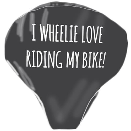 Branded PVC Bike Seat Covers in Black from Total Merchandise