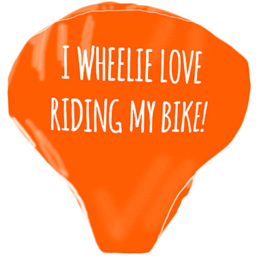 Promotional PVC Bike Seat Covers in Orange 021 from Total Merchandise