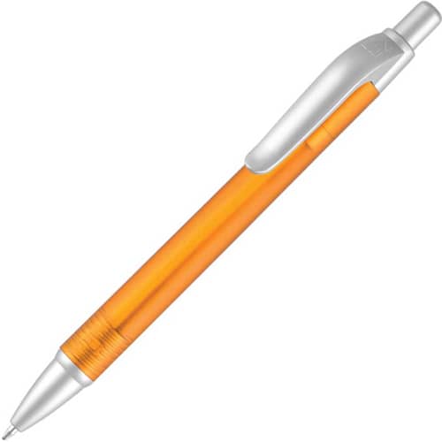 Custom Branded Panther Frost Ballpens in Frosted Orange from Total Merchandise