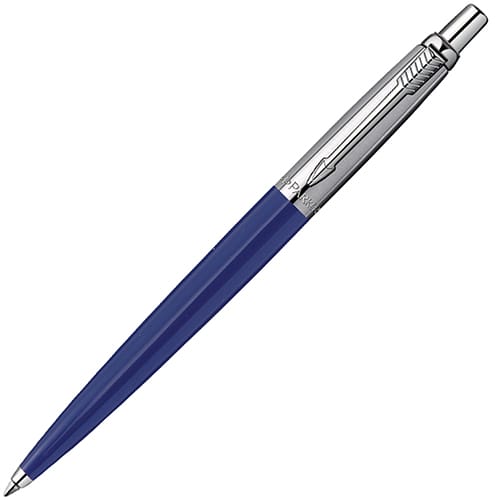 Promotional blue Parker Jotter Ballpen printed with your logo from Total Merchandise