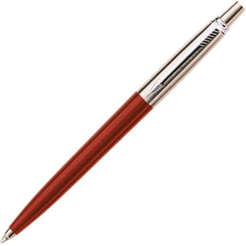 Promotional Parker Jotter Ballpen in red and printed with your logo from Total Merchandise