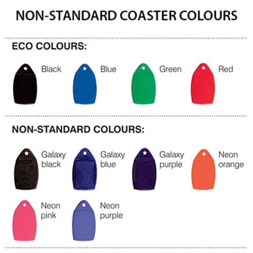 Plastic Coloured Coasters