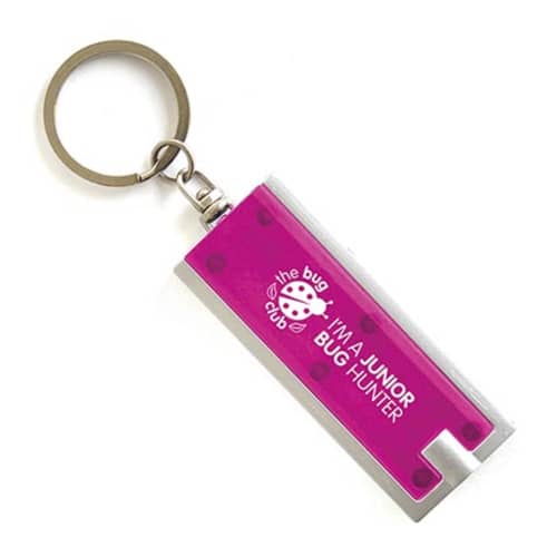 Portland Torch Keyring in Pink