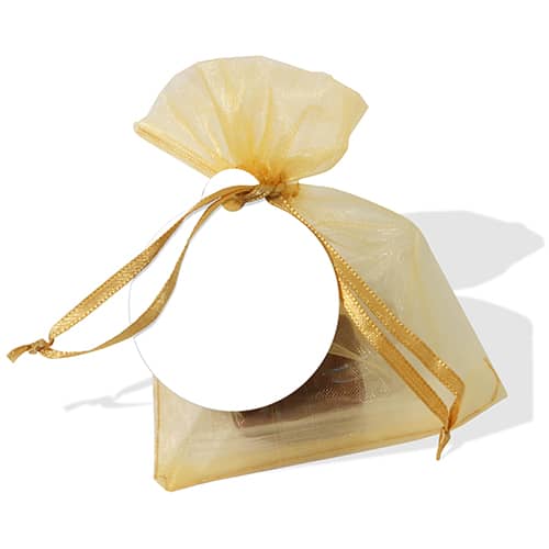 Praline Chocolate Organza Bags