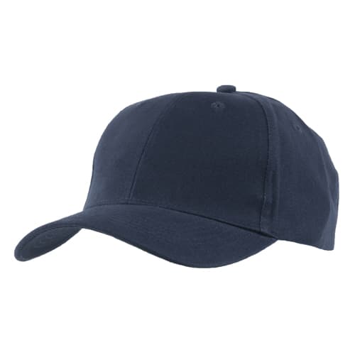 Custom branded Premium Brushed Heavy Cotton Caps in navy from Total Merchandise