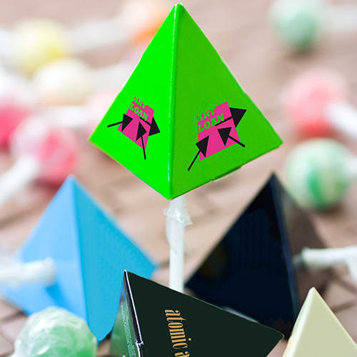 Pyramid Boxed Lollipops