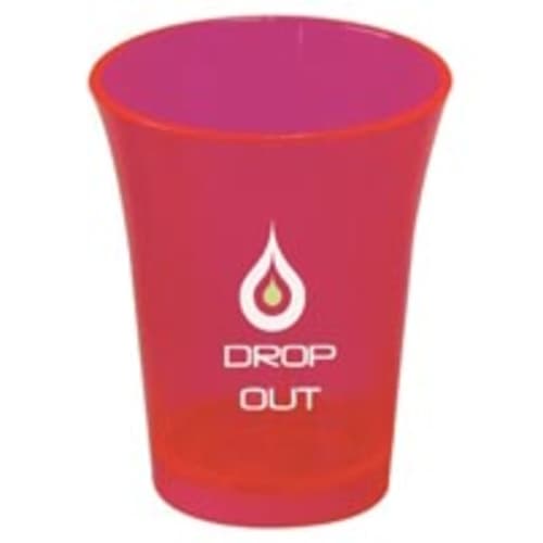 35ml Reusable Plastic Shot Glasses in Red