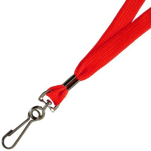 10mm Tubular Lanyards in Red