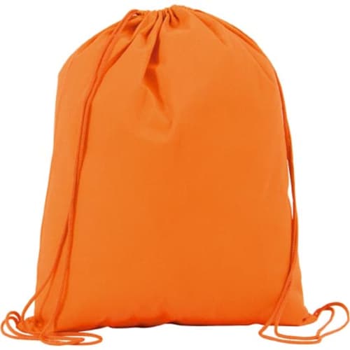 Recyclable Rainham Drawstring Bag in Orange