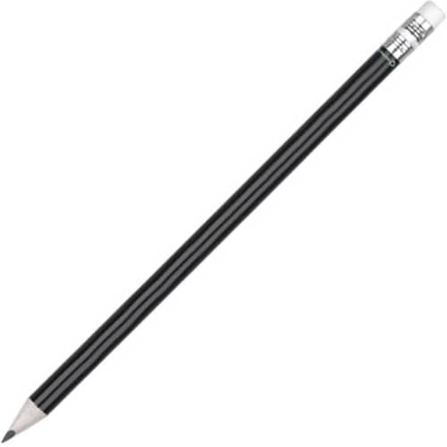 UK Branded Recycled Paper Pencil in Black from Total Merchandise