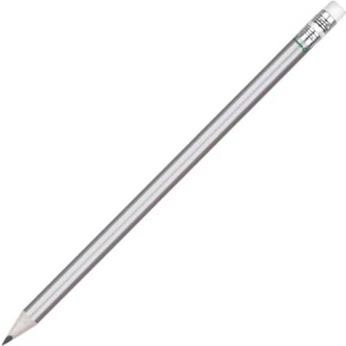 UK Branded Recycled Paper Pencil in Silver from Total Merchandise