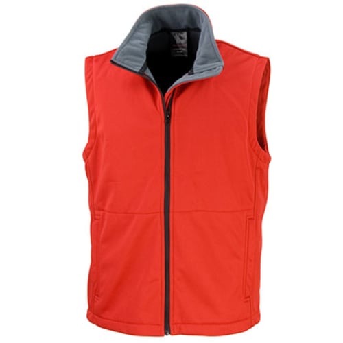 Result Core Softshell Bodywarmers in Red