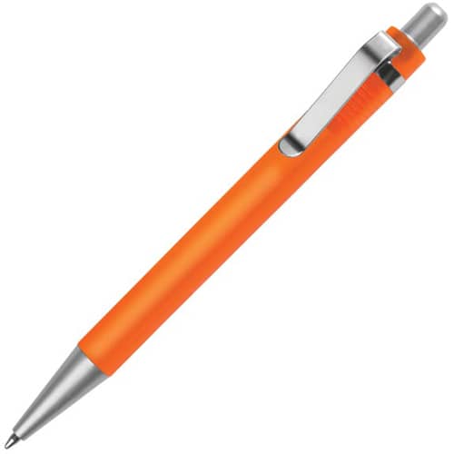 Custom Branded Rodeo Frost Ballpens in Orange Printed with a Logo by Total Merchandise