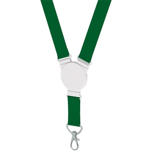 Round Snap Lanyards in Green