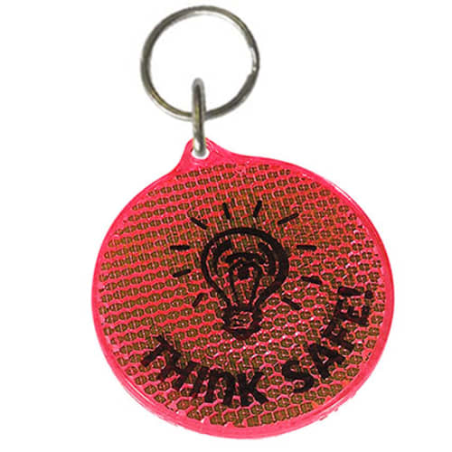 Round Reflector Keyrings