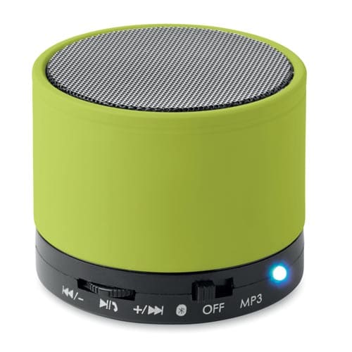 Round Bluetooth Speakers in Lime