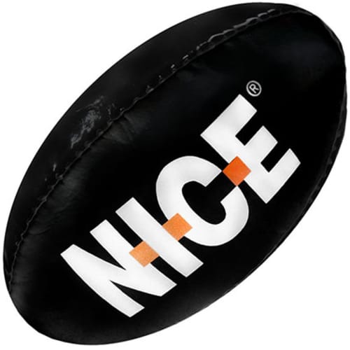 Rugby Ball in Black