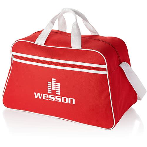 San Jose Sport Bags in Red/White