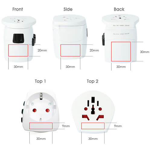 Promotional Travel Plugs for Exhibition Merchandise Ideas