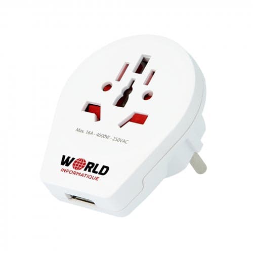 Skross Europe Travel Adaptors in White