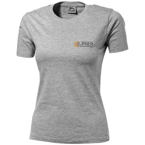 Promotional Sport Grey Slazenger Ladies T-Shirts Printed with Your Logo from Total Merchandise