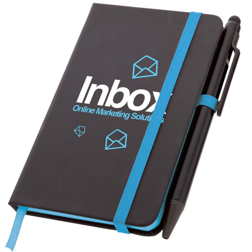 Small Noir Edge Notebooks in Black/Blue