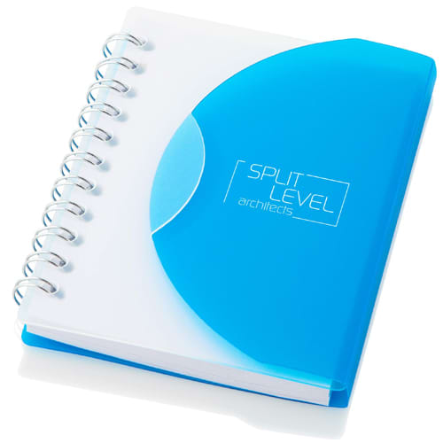 Custom Small Spiral Notebooks branded with a company logo from Total Merchandise