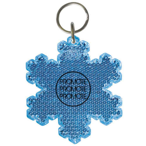 Snowflake Reflector Keyrings