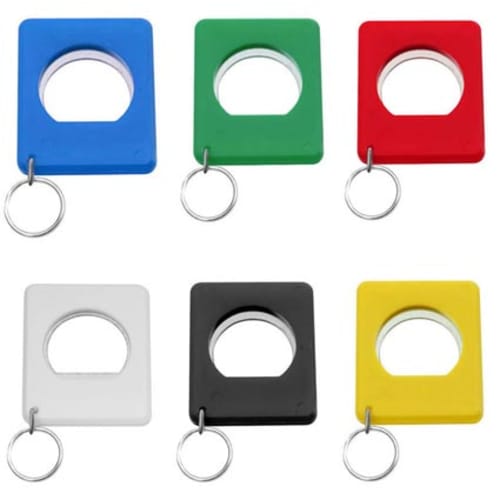Square Bottle Opener Keyring