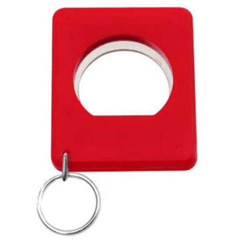 Square Bottle Opener Keyring