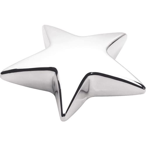 Promotional Silver Coloured Star Paperweight from Total Merchandise