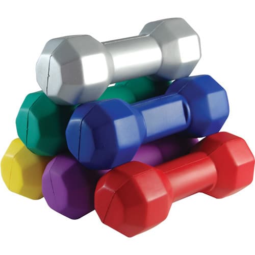 Personalised Stress Ball Dumbells for Marketing Giveaways